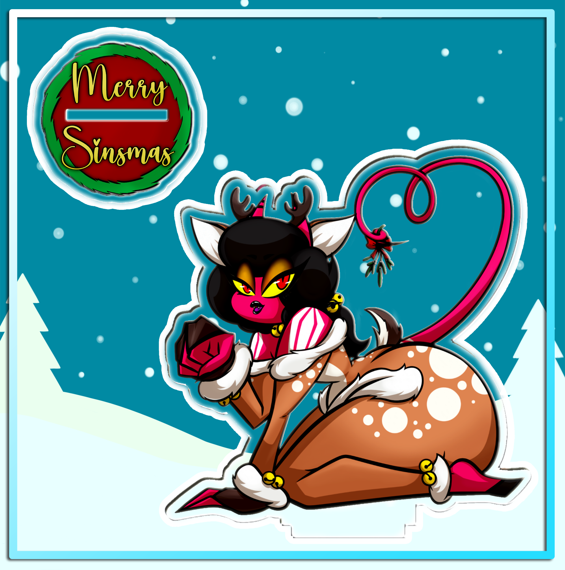 "Come ring my sledge bells" Acrylic Standees