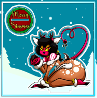 "Come ring my sledge bells" Leela Acrylic Standee