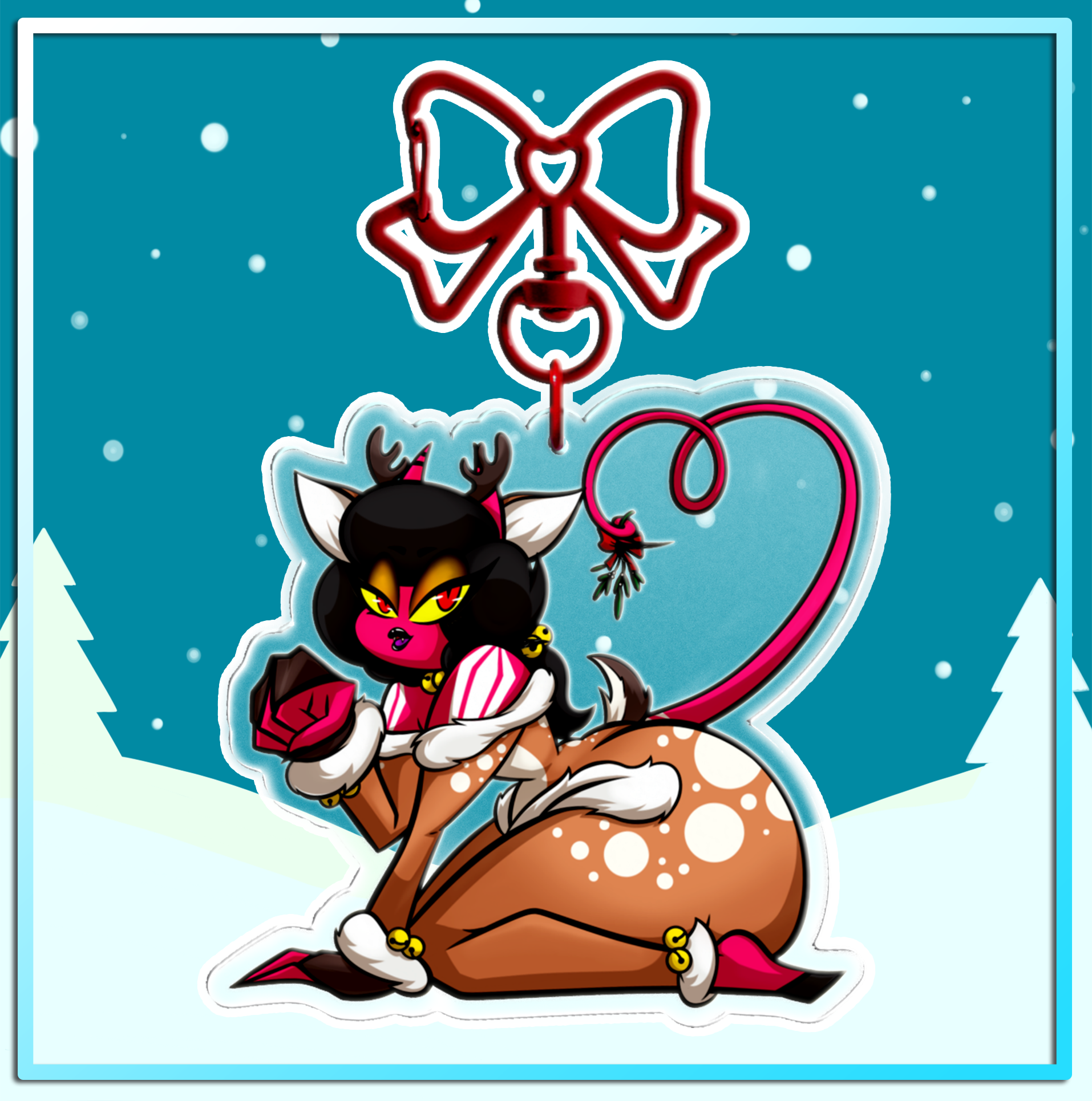 "Come ring my sledge bells" Acrylic Keychains