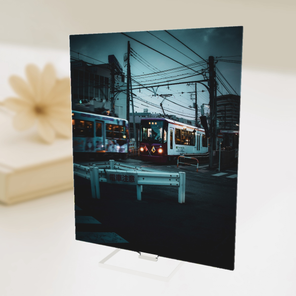 Tokyo Tram Photography Full Bleed Acrylic Standees