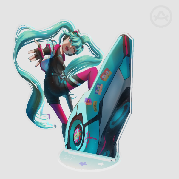 Hatsune Miku Crossworld outfit Clear Acrylic Standees