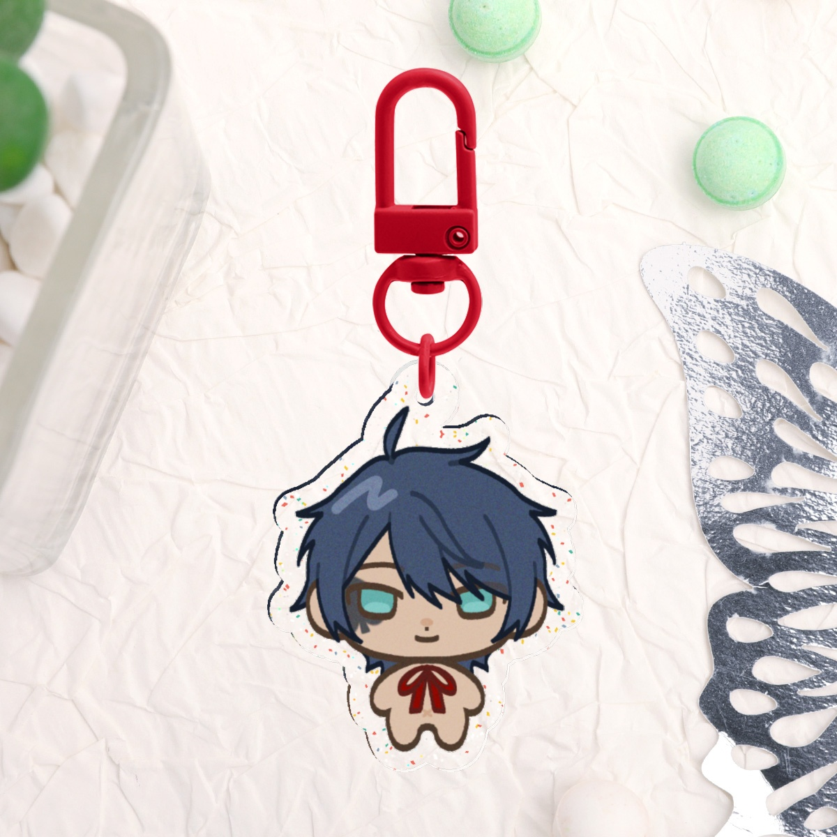 [TWST] Deuce Spade Small Gummy Glitter Acrylic Keychain