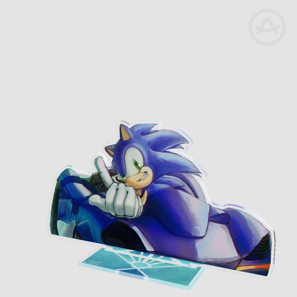 Sonic Racing Crossworlds Clear Acrylic Standees
