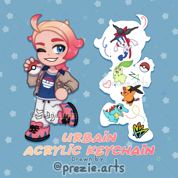 PKMN Urbain Double Sided Acrylic Keychain