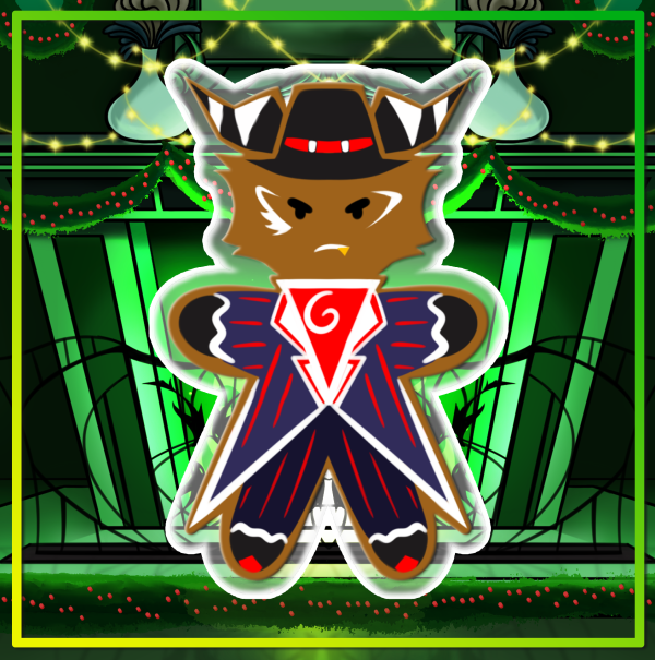 'GingerBread Crimson' Die Cut Stickers