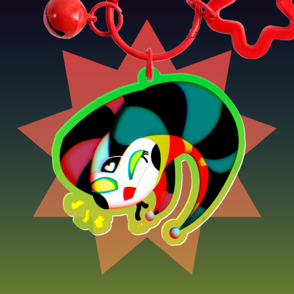 Robo Fizz Coloured Edge Acrylic Keychain