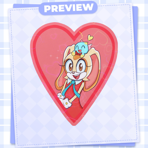 Cream the rabbit Die Cut Sticker