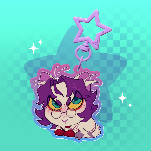 Little hater | Colored Edge Bingo 6cm Acrylic keychain