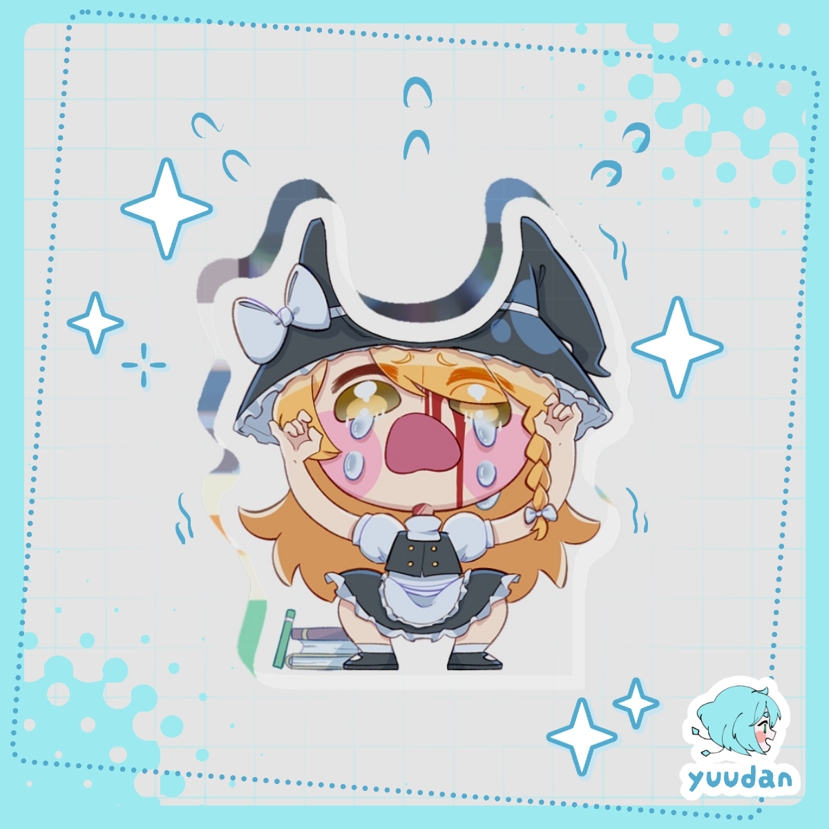 Crying Marisa 5cm Thick Acrylic Stand (No Base) [Touhou Project/fanmerch]