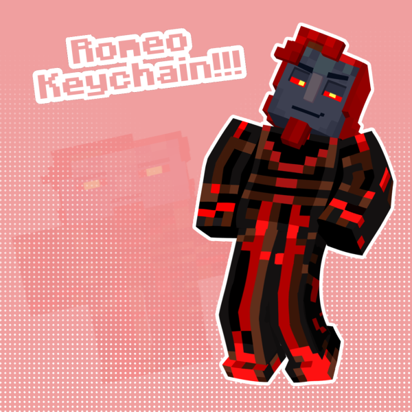 Romeo Coloured Edge Keychain