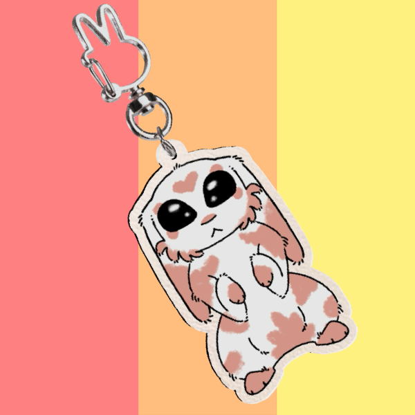Love Bunny Floppy Ears Keychain