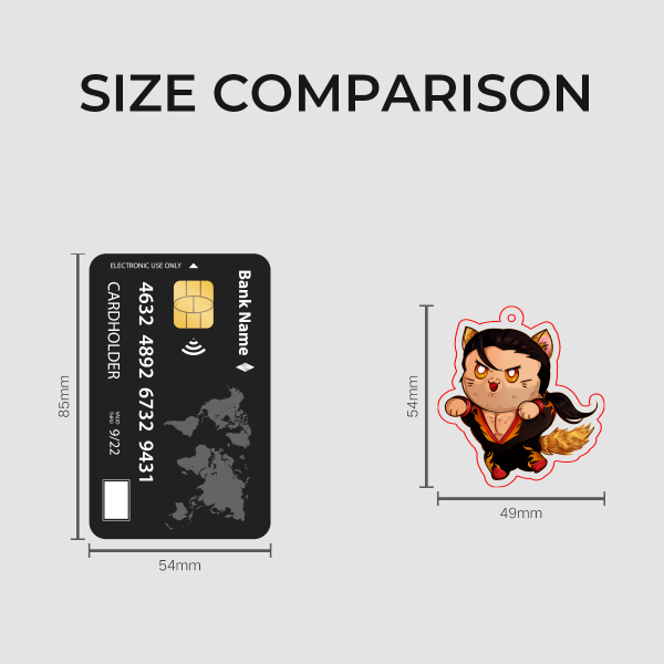 Flambae Kitty Keychain