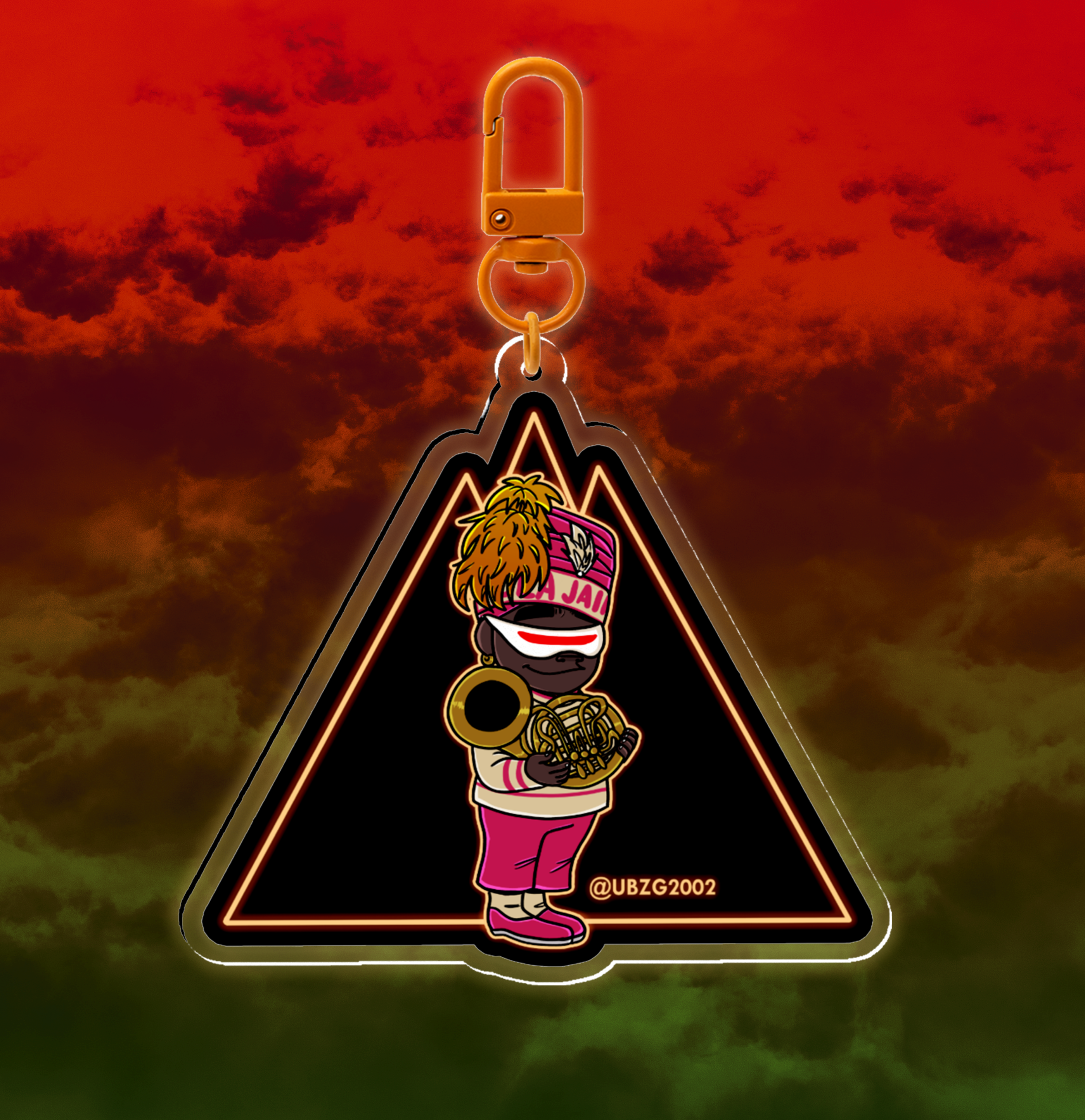 Mountain chibi Russel Clear Acrylic Keychain