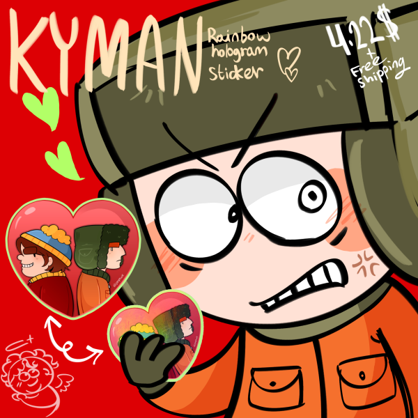 South Park Kyman Sticker💚♥️