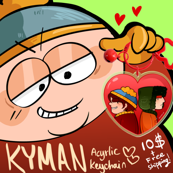 South Park Kyman Keychain💚♥️