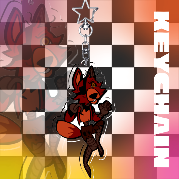 Withered foxy keychain