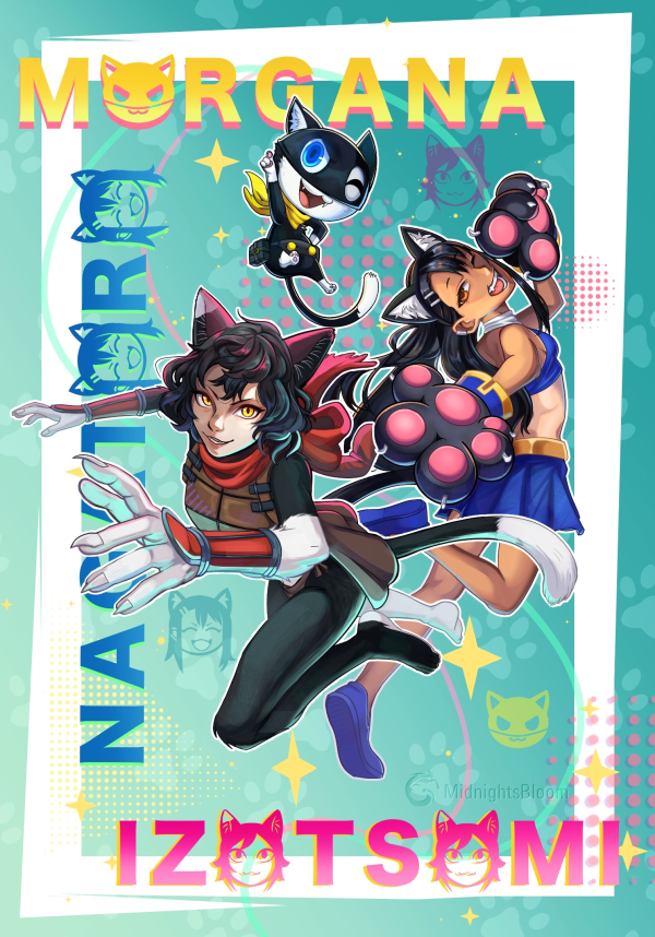 Tuxedo Cat Squad Poster
