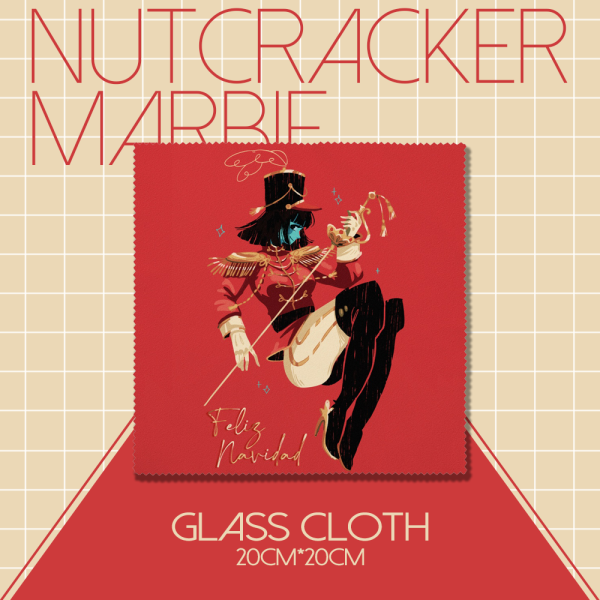 Marbie Nutcracker Glass Cloth