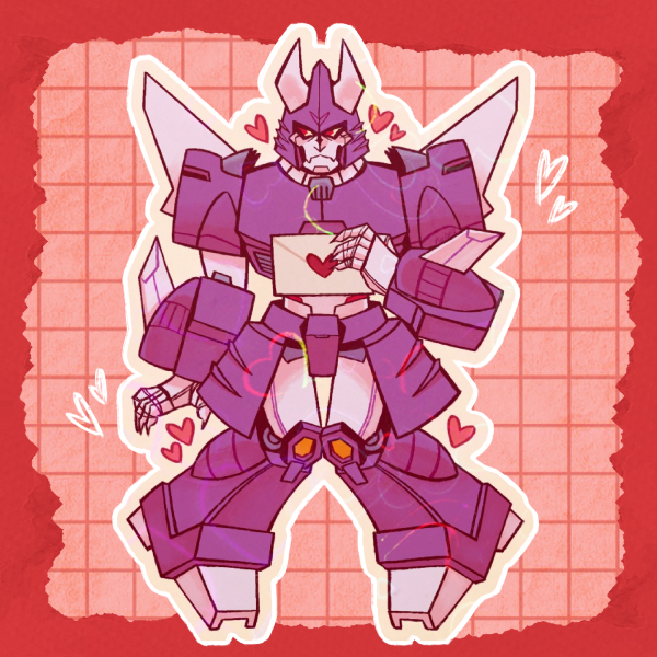 cyclonus loveletter holographic sticker[transformers]