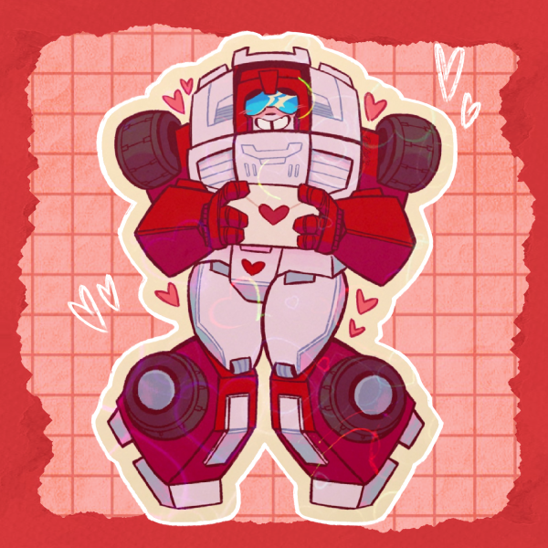 swerve loveletter holographic sticker[transformers]