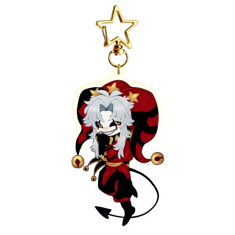 Pierrot Freak Circus keychain by Nikaido Arts - ACGGOODS