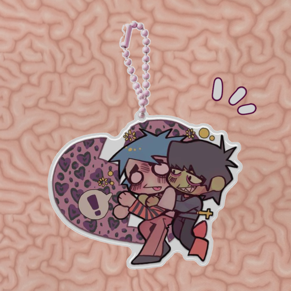 2DOC/ gorillaz epoxy keychain