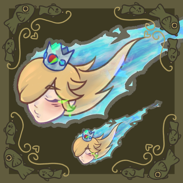 Rosalina Broken Glass Clear Vinyl Sticker