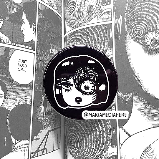 [JUNJI ITO] Kawaii Uzumaki Button Pin