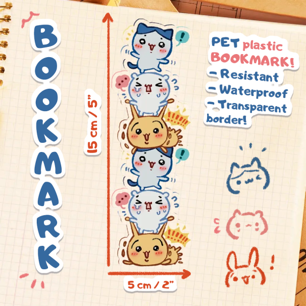 Chiikawa friends - PET Plastic Bookmark [Chiikawa]