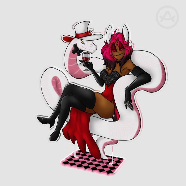 Fem Al and Luci standee