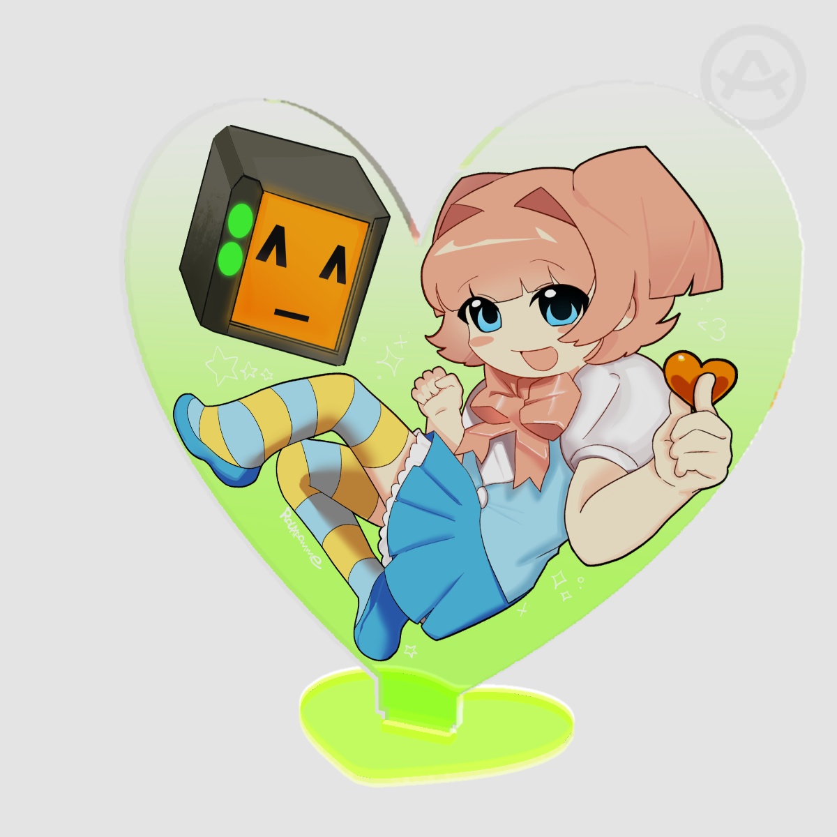 STAT and SAM <3 Colored Edge Acrylic Standee