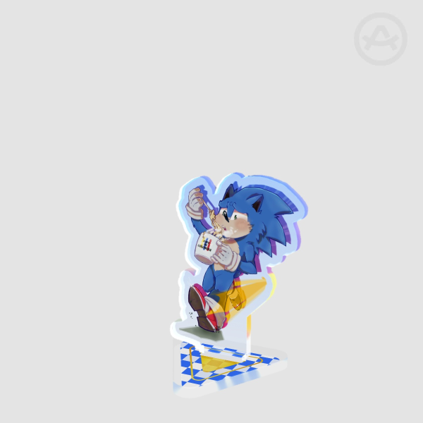 [Sonic] Chocolate & Queso ► Clear Acrylic Standee