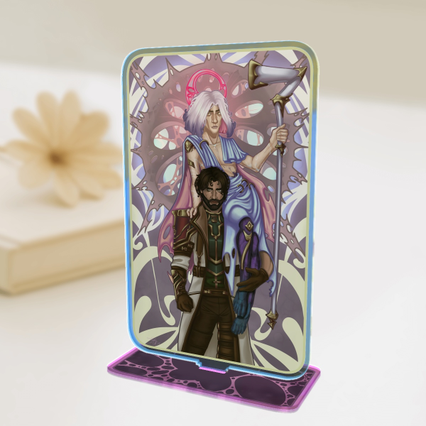 Arcane Survivor Jayce and Arcane Savior Viktor Standee