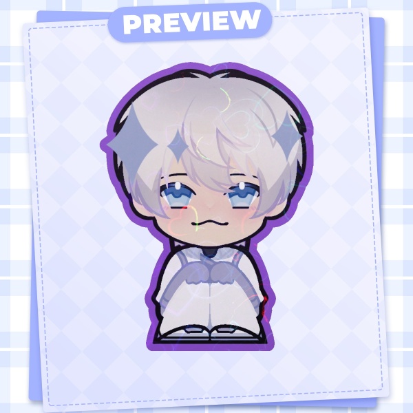 LADS Xavier Sticker with Holo Hearts Coat