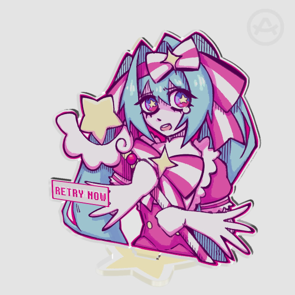 Retry Now! Double-Sided Standee