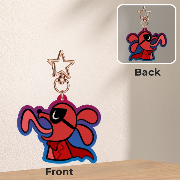 Dogman Scarlet Acrylic Keychain