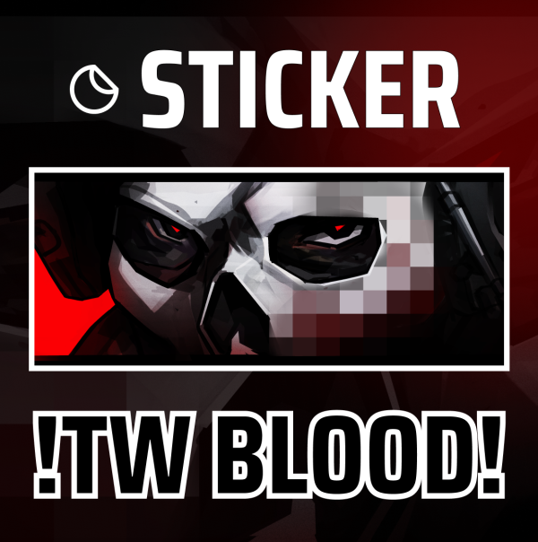 [GHOST] 7.7cm x 3cm die cut sticker