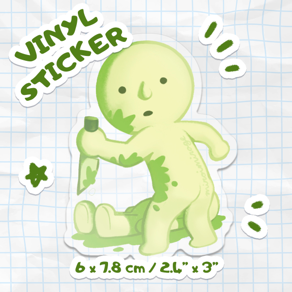Smiski Knife - Vinyl Sticker