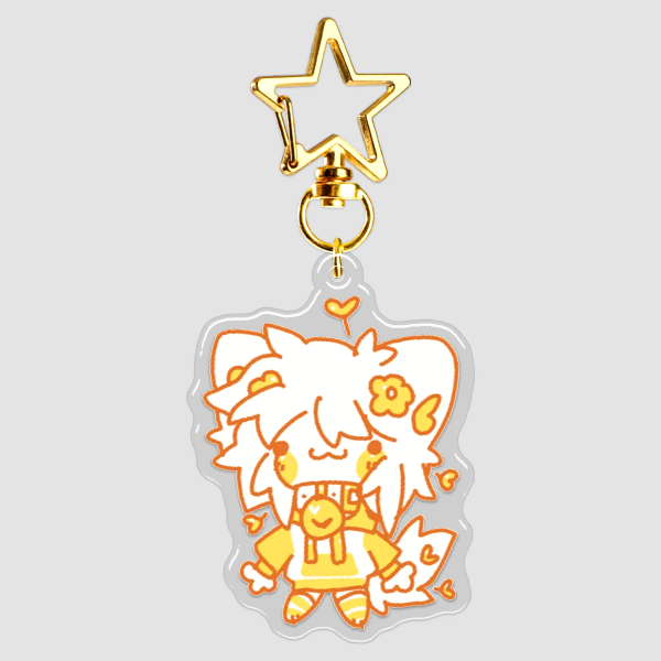 Epoxy MewMew "plosi" keychain