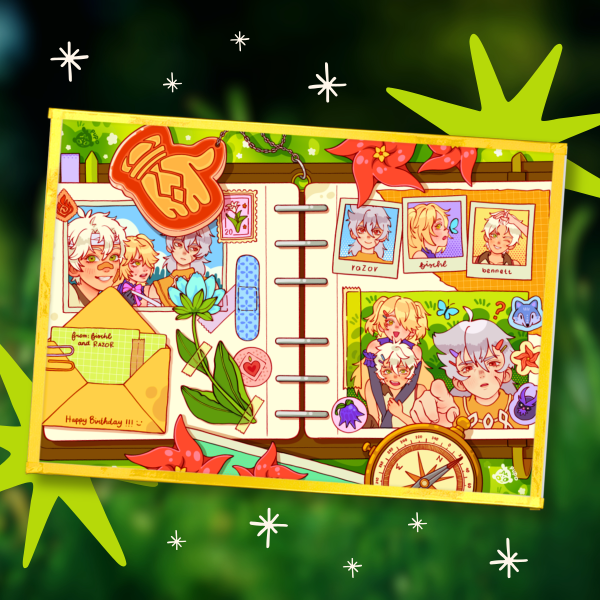 Bennett's Album | A5 Artboard [Genshin Impact] 