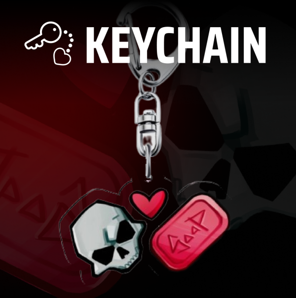 [GHOST x SOAP] 4cm x 2.7cm keychain