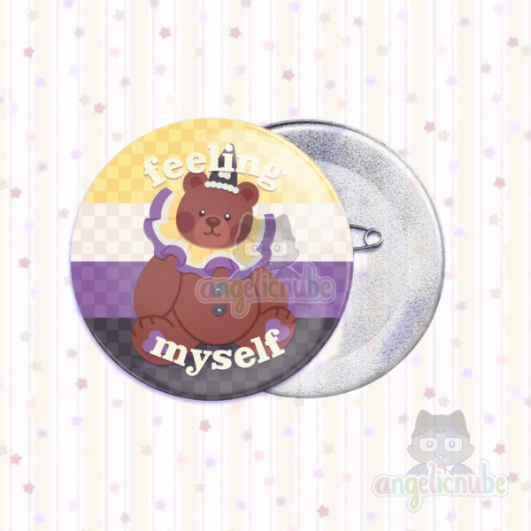 Non binary Button Pin