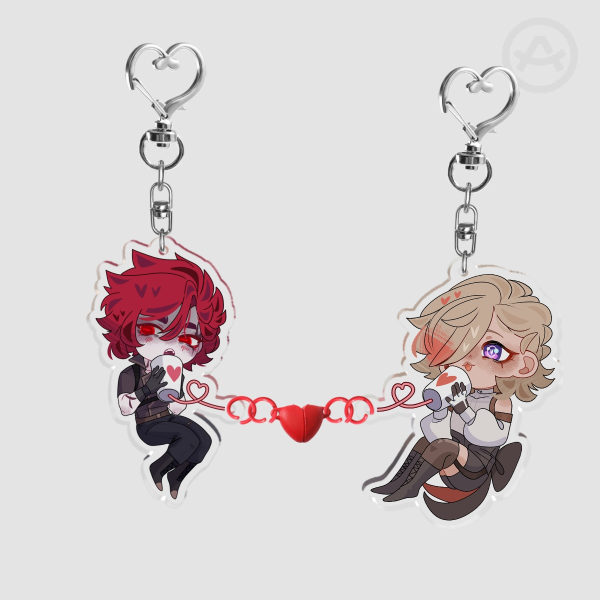 Sasha x Lyney Acrylic Magnet Keychain