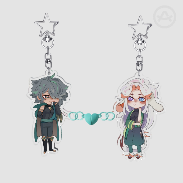 Da'ar x Alhaitham magnetic keychain