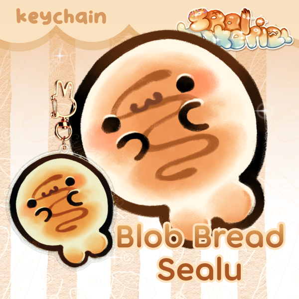 Blob Sealu -  Epoxy Glitter Acrylic Keychains