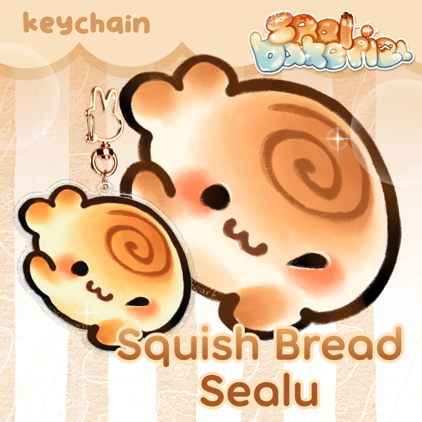 Squish Sealu -  Epoxy Glitter Acrylic Keychains
