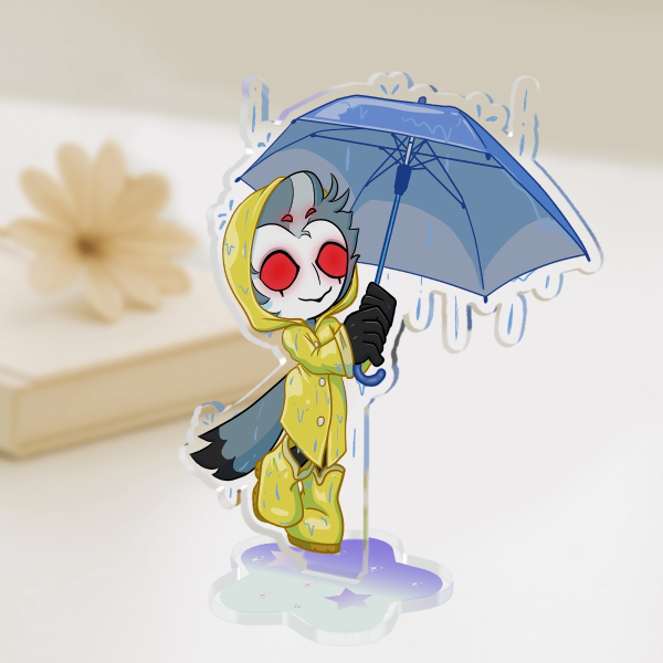 Stolas Rainy Day Chibi Helluva Boss Standee