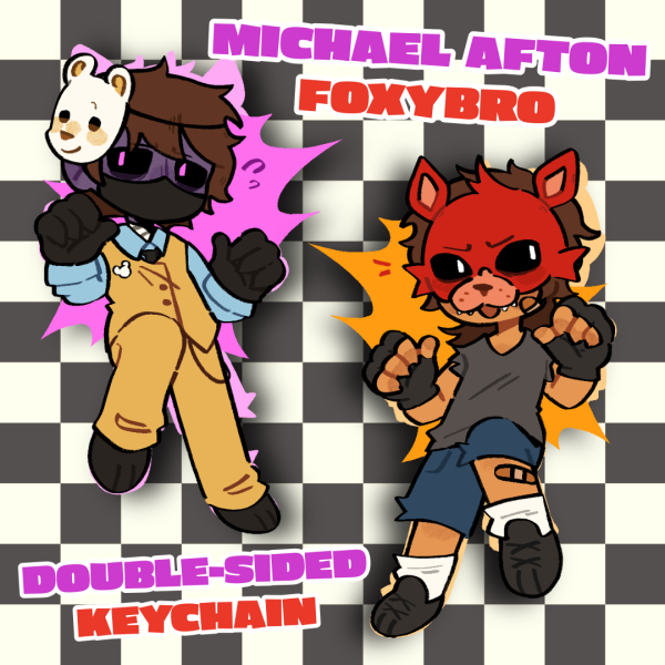 Michael Afton / FoxyBro Keychain