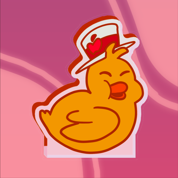 Lucifer's Ducks | Duck-ly Royalty | Thick Acrylic Block Standee