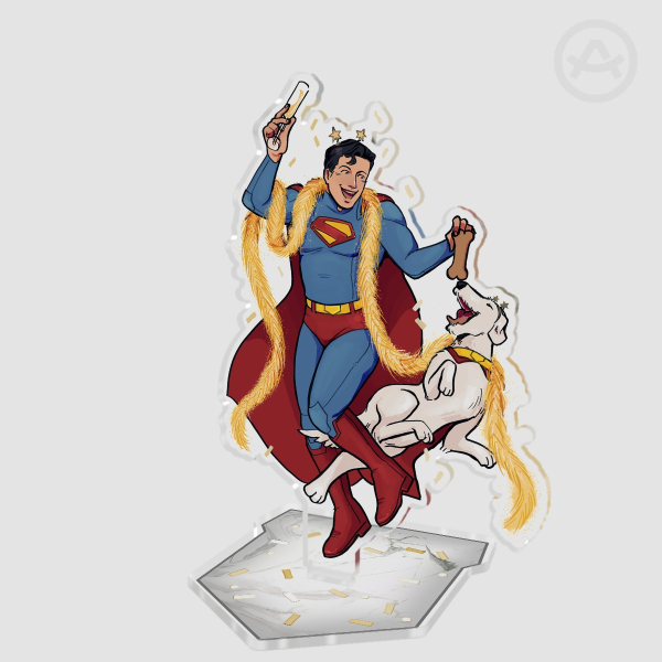 Superman and Krypto NYE Party Standee